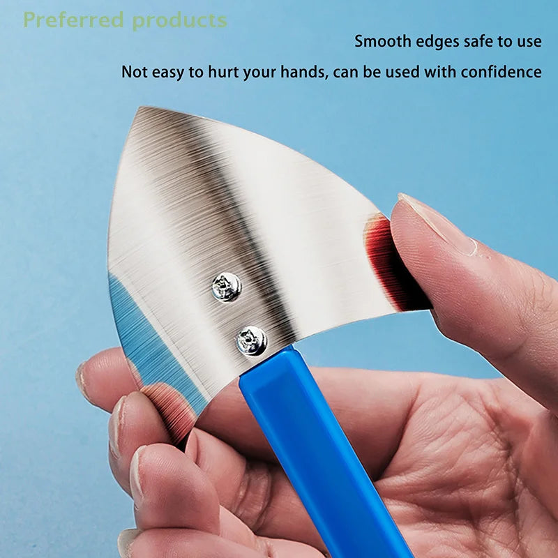 Practical Painting Tools; Stainless Steel Corner Trowel, Sealing Spatula and Durable Plastic Handle Putty Scraper