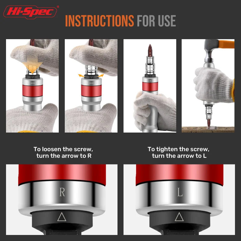 Impact Screwdriver Sets  Slotted Cross Screwdriver Bit Set Multifucntion Portable Drill Tool Set Screw Driver Bits Hand Tools